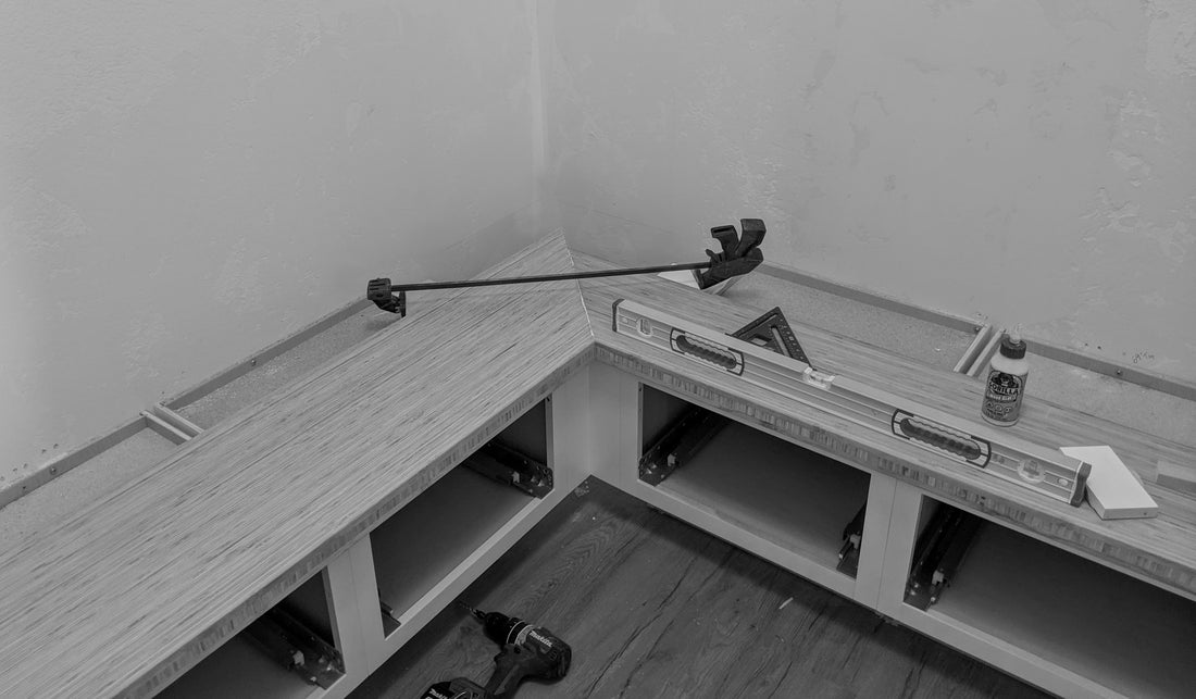 Scribe Tool used on mudroom bench seat