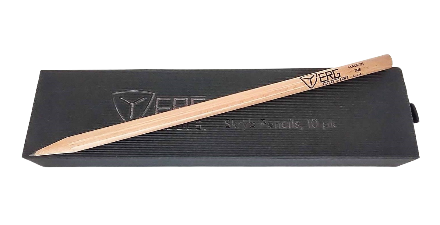 Yerg Skrȳb Replacement Wood Pencils (10 pk) - Made in U.S.A.
